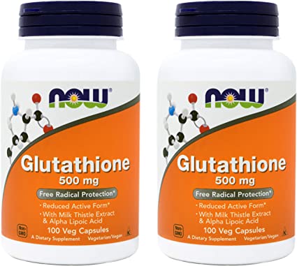Глутатион. NOW Foods, Glutathione, 500 мг, 100 капсул.