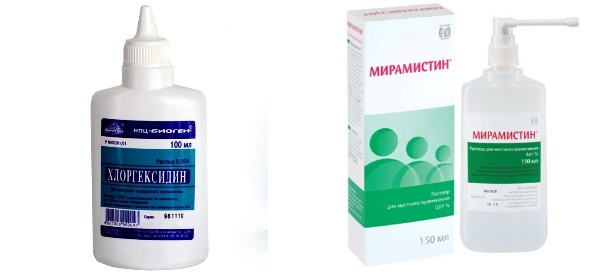 С медицинской точки зрения хлоргексидин и мирамистин принадлежат к одному классу антисептических препаратов