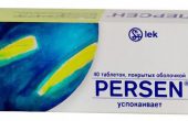 Персен — инструкция, показания, состав, способ применения таблеток и капсул и аналоги