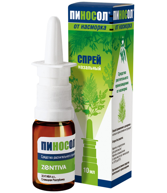 Пиносол - средство растительного происхождения для лечения острых и хронических воспалительных заболеваний слизистых носа и носоглотки и заболеваний, которые сопровождаются их сухостью
