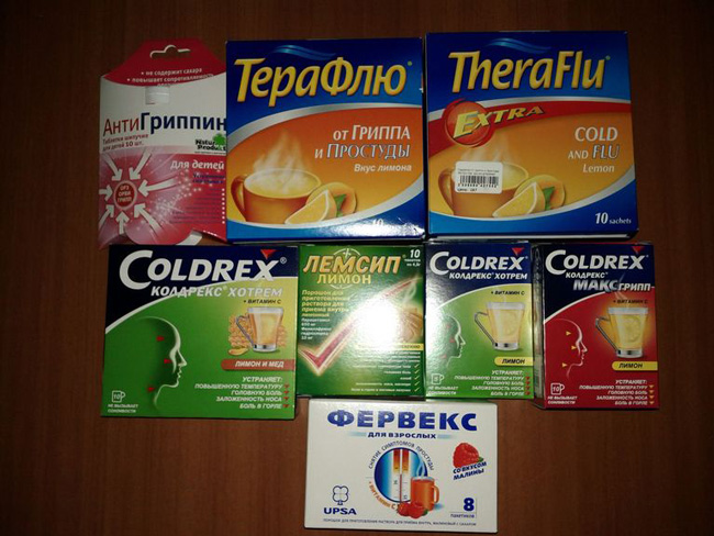 Выбор попрошка от простуды и гриппа надо делать исходя из состава препарата