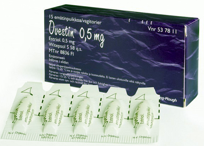 Свечи Овестин - гормональный препарат для лечения симптомов вызванных дефицитом собственных эстрогенов у женщины, наиболее эффективен при лечении мочеполовых расстройств